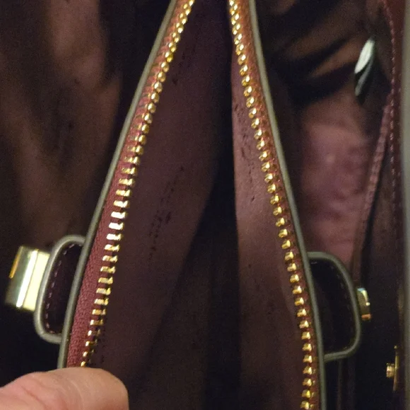 Kate Spade Floral Embroidered Shoulder Bag - Burgundy - Picture 10 of 11